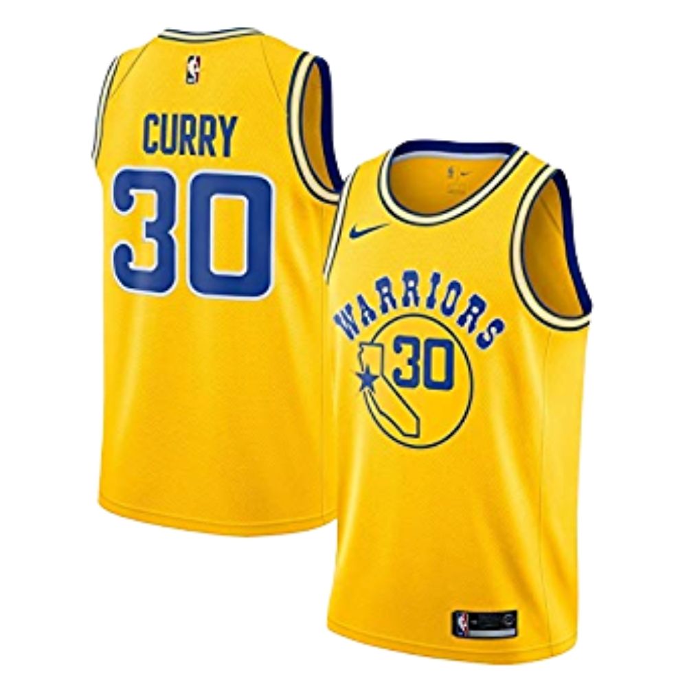 Camiseta amarilla Classic Edition de los Golden State Warriors (Nike Authentic)