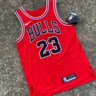 Camiseta roja Icon Edition de los Chicago Bulls (Nike Authentic)